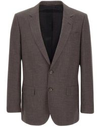 BOSS - Jassen ,Bruin ,Polyester Slim Fit Blazer - Lyst