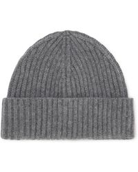 Moorer - Accessoires ,Grijs ,Kasjmier Catia-Wsb Beanie - Lyst
