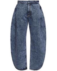 Alaïa - Petal Denim Pants - Lyst