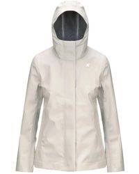 K-Way - Jassen ,Grijs ,Polyester Madalina Bonded Jersey Jacket - Lyst
