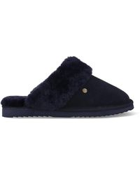 Warmbat - Schoenen ,Blauw ,Wol Gezellige Flurry Pantoffels - Lyst