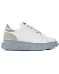 Love Moschino Sneakers in pelle - Bianco