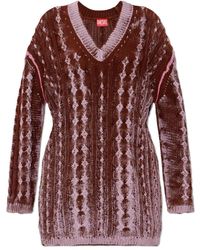 DIESEL - V-Neck Knitwear - Lyst