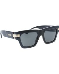 Versace - Stilvolle sonnenbrille schwarzer rahmen - Lyst