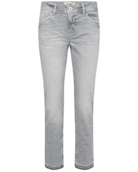 Mos Mosh - Jeans ,Grijs ,Cropped Jeans - Lyst