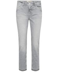 Mos Mosh - Jeans ,Grijs ,Cropped Jeans - Lyst