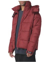DISCLAIMER - Jassen ,Rood ,Polyester Piumino Imbottino Con Logo Esteso Sul Retro - Lyst