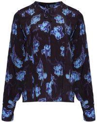 Rag & Bone - Overhemden ,Blauw ,Blouse Met Strik - Lyst