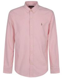 Polo Ralph Lauren - Camicia sportiva rosa di ralph lauren - Lyst