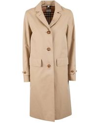Burberry - Coats > single-breasted coats - Lyst
