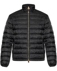 Versace - Jassen ,Zwart ,Polyester Barocco Light Puffer Jacket - Lyst
