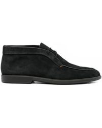Santoni - Lace-Up Leather Boots - Lyst