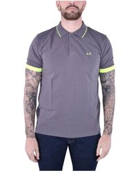 Sun 68 - Moderne gestreiftes poloshirt kurze ärmel - Lyst
