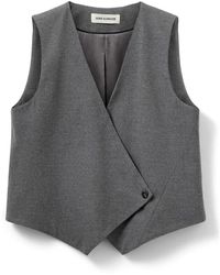Sofie Schnoor - Jassen ,Grijs ,Leer Vests - Lyst
