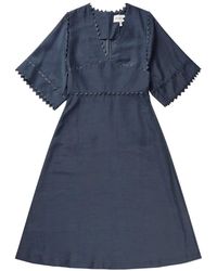 Munthe - Vestido elegante con borde en zigzag - Lyst