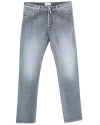 Jacob Cohen - Jeans ,Blauw ,Leer Slim-Fit Jeans - Lyst