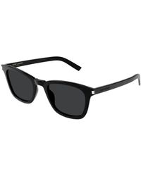 Saint Laurent - Schwarz/graue sonnenbrille sl 716 - Lyst