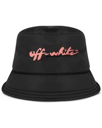 Off-White c/o Virgil Abloh - Script logo bucket hat schwarz/rosa - Lyst