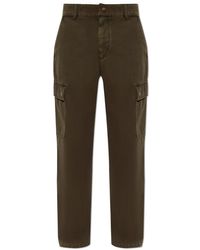 Burberry - Jeans ,Groen ,Katoen Cargo Broek Met Rechte Pijpen - Lyst
