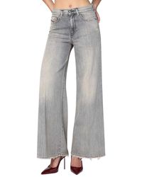 DIESEL - 1978 D-Akemi Flare Jeans - Lyst