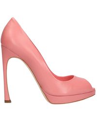 Décolleté slingback J'Adior Pelle di vitello verniciata nude | DIOR