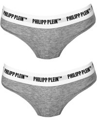 Philipp Plein - Slip de algodón para mujer bi-pack - Lyst