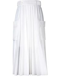 Sacai - Weiße röcke für frauen ss24 - Lyst