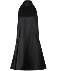 Victoria Beckham Satin Dress - Zwart