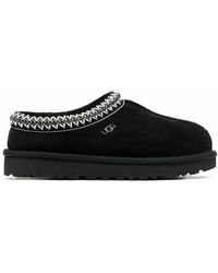 Skechers Pantoffels Slip On in het Zwart Dames Schoenen voor voor Platte schoenen voor Pantoffels 