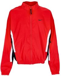 Nike - Veste De Survetement Pour Hommes Dna Tisse Veste De Basket-Ball Rouge/Noir/Blanc/Noir - Lyst