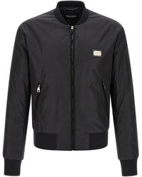 Dolce & Gabbana - Nylon Bomberjack - Lyst