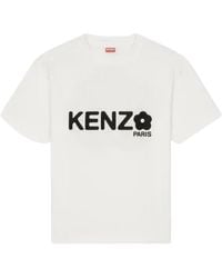 KENZO - Tops ,Wit ,Katoen Oversize Boke Flower 2.0 T-Shirt - Lyst