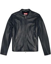 DIESEL - L-Carver Lederjacke - Lyst