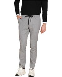 Mason's - Slim Fit Wol Chino Broek Melange Grijs - Lyst