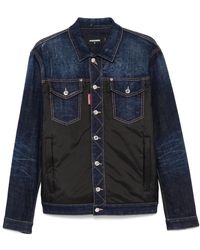 DSquared² - Zweifarbige Jeansjacke - Lyst