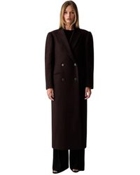 Twinset - Wolmix Stoffen Jas - Lyst