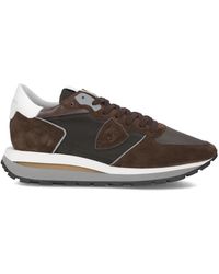 Philippe Model - Schoenen ,Bruin ,Katoen Sneakers Trpx Haute Running - Lyst