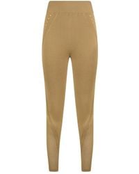 Alberta Ferretti - Sheer High-Waisted Leggings - Lyst