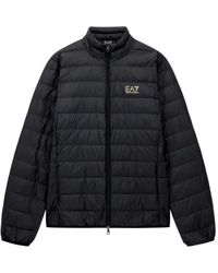 EA7 - Jassen ,Zwart ,Packable Down Jacket - Lyst
