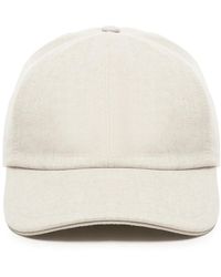 Eleventy - Wol Baseballpet Met Gebogen Klep - Lyst