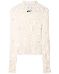 Off-White c/o Virgil Abloh - Round-neck knitwear off - Lyst
