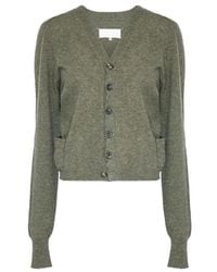 Maison Margiela - Wollen Cardigan Met V-Hals - Lyst
