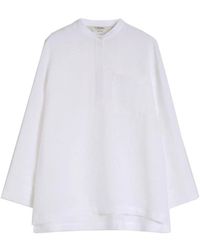 Max Mara - Overhemden ,Wit ,Linnen Smmcantico Linnen Shirt - Lyst