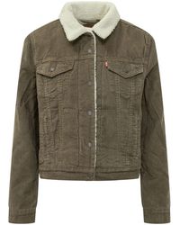 Levi's - Jassen ,Bruin ,Leer Lange Pufferjas - Lyst