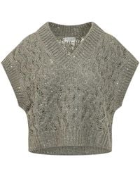 Brunello Cucinelli - V-Neck Knitwear - Lyst