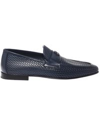 Baldinini - Perforated Leather Loafer - Lyst