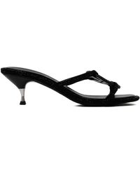 Tory Burch - Schoenen ,Zwart ,Leer Miller Pavé Bombé Sandaal - Lyst