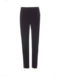 Elisabetta Franchi - Schwarze elegante hose mit reißverschlussmotiv,schwarze hose mit reißverschlussmotiv - Lyst