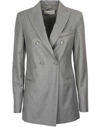 Fabiana Filippi Double-breasted Jacket - Grijs