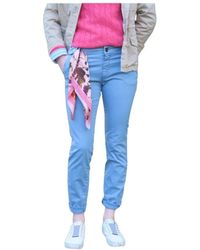 Mason's - Broeken ,Blauw ,Katoen Jacqueline Cotton Chino Broek - Lyst
